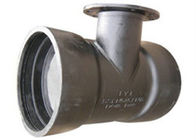 Water Line Ductile Iron Fittings Double Socket Level Invert Tee With Flange Branch supplier