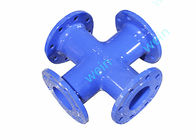 Flanged Cross Ductile Iron Pipe Flanged Fittings DN80 - DN600mm EN545 Standard supplier