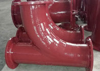 All Flange Tee Ductile Iron FIttings Cement Mortar Lined With Radial Branch supplier