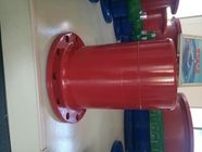 Red Epoxy Coating Ductile Iron Flange Pipe One End Flange Other End Spigot supplier