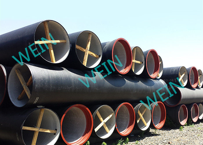 Large Diameter Ductile Iron Pipe Cement Lined Zinc Coating For Water Lines supplier