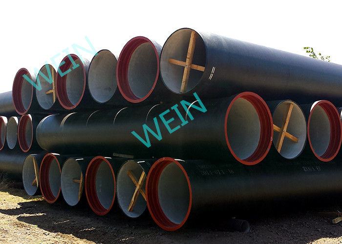 ISO4179 Cement Lined Ductile Iron Pipe External Zinc and bitumen coating as per ISO8179 supplier