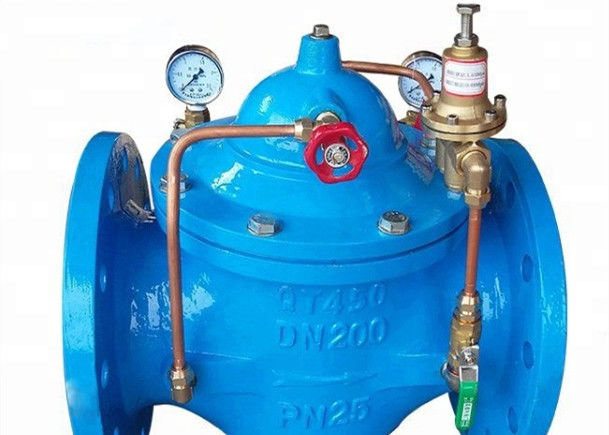Hydraulic Ductile Iron Ball Valve Float In The Water Flange Ends Connection